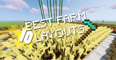 Top 10 Best Farm Layouts in Minecraft #gaming Nether Wart Farm, Sugarcane Farm, Farm Layouts, Growing Melons, Mushroom Tree, Cactus Farm, Crop Farming, Fruit Farm, Crop Field