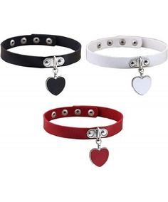 Edgy Metal Choker For Valentine's Day, Adjustable Punk Heart Choker, Adjustable Heart Shaped Punk Jewelry, Adjustable Heart-shaped Punk Choker, Gothic Metal Heart Choker, Edgy Heart-shaped Choker For Valentine's Day, Gothic Heart-shaped Metal Choker, Punk Heart-shaped Choker As A Gift, Emo Choker Necklaces For Valentine's Day