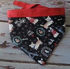 Paris cottin dog scarf handmade Dog Bandana Diy, Bandanas Diy, Dog Wedding Outfits, French Dog, Puppy Scarf, Crochet Dog Clothes, French Dogs, Eiffel Tower Print, Crochet Dog Sweater