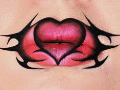 Creative Lip Makeup, Halloween Kuromi, Makeup Catalog, Lip Reference, Cool Lips, Eyeliner Inspiration, Halloween Fantasia, Extra Makeup, Celebrities Makeup