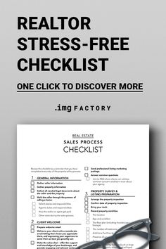 Step by step Real Estate Sales Process Checklist ready to print. Do you struggle with your busy daily routine? Start a new stress-free day with simple realtor checklist to be sure you are on top of tasks, not running after them. 12 main topics cover 150 steps from gathering #realestatelisting information to nurturing clients you turned into happy #homeowners. Discover more on how to download it in a minute and start using it. #realtorplanner Realtor Planner, Realtor Checklist, Realtor Career, Real Estate Checklist, Real Estate Pictures, Branding Workbook, Real Estate Agent Branding, Real Estate Exam, Real Estate Forms