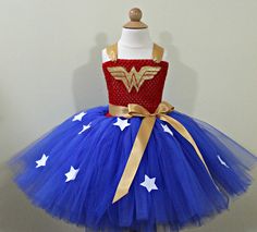 Wonderwoman Tutu Dress...Wonder woman Costume...Wonderwoman Dress...Superhero Party...Girl Superhero Costume Wonder Woman Tutu, Tulle Costumes, Wonder Woman Party, Wonder Woman Birthday, Tutu Skirt Women, Superhero Costume, Woman Costume, Wonder Woman Costume