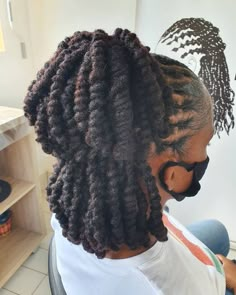 Cute Lock Styles, Low Loc Bun Styles, Hair Locks Hairstyles, Hairstyles For Locks, Locks Hairstyles For Women, Long Dreadlock Hairstyles, Loc Knots Styles, Paprika Hair Color