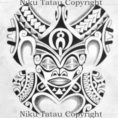 the cover art for nui tatu'atu copyright, written in black and white