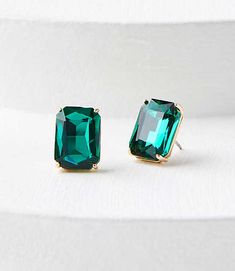 Emerald Cut Stud Earrings, Loft Store, Loft Outlet, Emerald Earrings, Detail Shop, Cool Sweaters, Emerald Cut, Effortless Style, Emerald