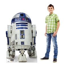 This is a lifesize cardboard cutout of R2-D2 (The Mandalorian Season 2). Perfect for fans of this hit Star Wars tv show on Disney Plus. Easy to set up, it features a single-sided high-quality print on cardboard with an easel on the back so it can stand on its own. Cardboard stand-ups make great decor for parties, photo ops, and events! Order yours today! Sku: 3704 Size: 39" x 24" Advanced Graphics | Advanced Graphics R2-d2 Cardboard Standup 39.0 H x 24.0 W x 0.1181 D in Matte Silver | 3' 3" H X Cardboard Stand, Cardboard Standup, Star Wars Technology, Template Free Printable, My Best Friend's Birthday, Cardboard Cutout, R2 D2, Futuristic Technology, Tv Characters