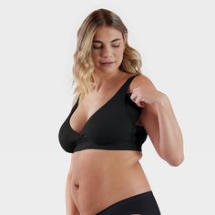 Meet Restore Bra – our stretchiest bra yet. An ultra soft and comfortable lounge bra that feels like the supportive hug you need. Specially ribbed so you can stretch further to give you the perfect fit that is free from constriction. Featuring Bravado Designs Eco-Stretch™ fabric made with sustainable recycled nylon and high-performance LYCRA® BEAUTY that take 360° stretch to the next level, with moisture-wicking and pill-resistance built in. It’s a bra that takes care of you, and the planet too. Supportive Stretch Nursing Bra With Built-in Bra, Supportive Fitted Seamless Nursing Bra, Seamless Nursing Bra For Loungewear, Solid Seamless Nursing Bra For Loungewear, Solid Color Seamless Nursing Bra For Loungewear, Supportive Stretch Seamless Nursing Bra, Loungewear Stretch Nursing Bra With Soft Touch, Supportive Full Coverage Nursing Bra For Loungewear, Supportive Stretch Nursing Bra With Light Support