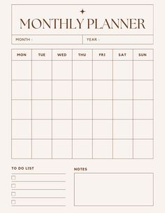 Planer Organisation, Monthly Organizer, Action Planner, Monthly Organization, Organizer Planner, Monthly Planner Template, Beige Minimalist, Minimalist Desk, Desk Planners