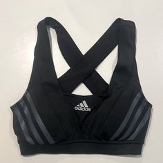 New Without Tags. Never Worn. Perfect Condition. Adidas Climacool, Adidas Black, Sports Bras, Black Adidas, Adidas Women, Women's Intimates, Black Gray, Sports Bra, Black And Grey