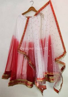 This is a made to order Lehenga Choli dupatta. I make it exclusively for my customers by using designer fabrics.I will only make it after you confirm your required size details.Handling time, don't worry, just tell me, I will process it accordingly and deliver on or before a delivery date you mention.Blouse is made with Red Color Velvet fabric and lace border.Dupatta is in sequines Net.The skirt or Lehenga is made with dual shade net fabric with very good quality lining. Lehenga is made with bea Velvet Choli, Designer Lengha, Golden Lehenga, Wedding Party Wear, Party Kleidung, Net Fabric, Ethnic Dress, Net Dupatta, Indian Designer