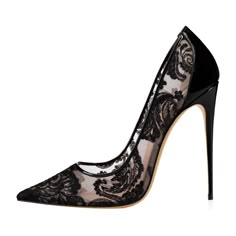 Wedding Hollow Out High Heel Pointed Toe Pumps Shoes | Up2Step Black Lace-up Wedding Shoes For Party, Black High Heel Wedding Shoes For Spring, Elegant Lace-up Heels For Party, Black Court Shoes With 4-inch Heel For Wedding, Summer Wedding Shoes With Lace, Summer Lace Wedding Shoes, Summer Evening Wedding Shoes In Lace, Summer Evening Wedding Shoes With Lace, Elegant Lace Heels With Pointed Toe