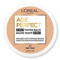 Age Perfect 4-in-1 Tinted Face Balm Foundation - L'Oréal | Ulta Beauty Loreal Paris Foundation, Best Cream Foundation, Foundation With Spf, Face Balm, Firming Serum, No Foundation Makeup, Tinted Moisturizer, L Oreal, Skin Firming