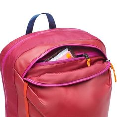 The Vaya 18L Backpack is the perfect size for carrying the day's essentials to the office, through the airport, or in the park. This pack offers more than Cotopaxi's fun colors and an ergonomic design-- it's also made from recycled materials and is B Corp Certified for high standards of ethical production. Pink Standard Backpack For Hiking, Pink Nylon Hiking Backpack, Pink Nylon Backpack For Hiking, Pink Outdoor Backpack With Water Bottle Pocket, Red Standard Backpack For Hiking, Red Hiking Backpack, American Tourister, Laptop Rucksack, The Pack