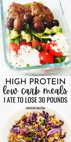 Protein Low Carb Meals, High Protein Low Carb Meals, Low Carb High Protein Meals, Low Carb High Protein, Low Carb Meals, Protein Meals