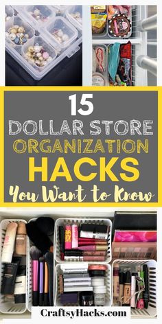 dollar store organization hacks you can't have enough to use for organizing and storage