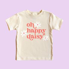 Excited to share this item from my #etsy shop: Oh Happy Daisy Toddler Shirt, Kid Graphic Shirt, Toddler Shirt, Spring Toddler Shirt, Flower Child, Flower Shirt, Oh Happy Daisy, Daisy Sandpaper Art, Evelyn Rose, Homebody Shirt, Spring Toddler, Happy Daisy, Daisy Daisy, Girls Halloween Outfits, Patriotic Dresses, Girls Easter Dresses