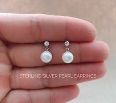 Excited to share this item from my #etsy shop: Sterling silver pearl earrings, Stud earrings, dainty jewelry, delicate earrings, cubic pearl stud earrings, pearl drop earrings Dainty Silver Drop Pearl Earrings, Hypoallergenic Cubic Zirconia Pearl Earrings As Gift, Gift Pearl Earrings With Cubic Zirconia, Gift Cubic Zirconia Pearl Pendant Earrings, Delicate Silver Pearl Earrings With Cubic Zirconia, Dainty Sterling Silver Pearl Drop Bridal Earrings, Dainty Sterling Silver Bridal Earrings With Pearl Drop, Silver Dainty Pearl Earrings With Cubic Zirconia, Silver Pear-shaped Dainty Earrings