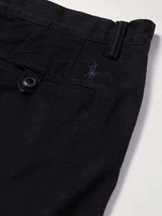 Polo Ralph Lauren's shorts are as easy to style as its signature chinos. Tailored from stretch-cotton twill, they have a straight-leg fit and come in versatile black. Polo Ralph Lauren Shorts, Twill Shorts, Shorts For Men, Leg Stretching, Ralph Lauren Collection, Ralph Lauren Outfits, Formal Shirts, Mr Porter, Stretch Cotton