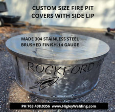 flat stainless steel fire pit covers Visit Website