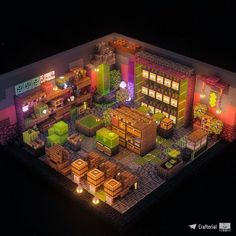 Minecraft Music Room, Minecraft Halloween Decorations, Cyberpunk Minecraft Builds, Minecraft Lab, Minecraft Home Ideas, Cyberpunk Minecraft, Minecraft Stores, Minecraft Cyberpunk, Construction Minecraft