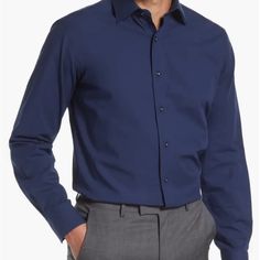 New With Tags Lorenzo Uomo Trim Fit Long Sleeve Dress Shirt. Color Is ‘Midnight’ Or Navy. Size 17 X 36 / 37 Or Large Questions? Leave A Comment Below! Navy Long Sleeve Business Casual Shirt, Navy Long Sleeve Business Shirt, Blue Long Sleeve Dress Shirt For Office, Navy Fitted Dress Shirt For Work, Navy Long Sleeve Cotton Dress Shirt, Fitted Blue Shirt For Office Wear, Blue Long Sleeve Business Casual Dress Shirt, Blue Long Sleeve Dress Shirt For Business Casual, Blue Fitted Cotton Dress Shirt