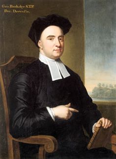 a painting of a man in black sitting on a chair