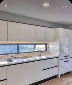 the kitchen is clean and ready for us to use in its new owner's home