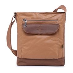 The Urban Light coated crossbody messenger bag is popular for being lightweight, durable, and waterproof. It is great for hiking, daily commutes, and casual outings. It comes in many different colors, so it can match with any outfit you have. The modern design allows it to fit in with urban environments, and the 100% genuine leather accents give it a rustic charm. An external zip pocket allows quick access to your essentials, while two internal pockets provide organization to your items. Crafted Brown Outdoor Shoulder Bag With Anti-theft Pocket, Brown Shoulder Bag With Anti-theft Pocket For Outdoor, Beige Shoulder Bag With Anti-theft Pocket For Daily Use, Versatile Everyday Waterproof Shoulder Bag, Daily Use Waterproof Crossbody Shoulder Bag, Outdoor Beige Shoulder Bag With Zipper Pocket, Outdoor Shoulder Bag With Anti-theft Pocket, Waterproof Brown Canvas Bags, Waterproof Crossbody Travel Bag