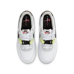 Nike Air Force 1 LV8 GS 'Swoosh Compass' White/Photon Dust/Limelight/Black DC2532-100 Nike Air Force 1 Fade-resistant For Sports, White Nike Air Force 1 Sports Shoes, Nike Air Force 1 White Breathable For Sports, Nike Air Force 1 White Breathable Sports Shoes, Nike Air Force 1, Air Force 1, Nike Air Force, Compass, Air Force