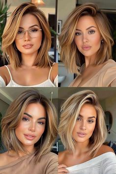 2025 Lob Haircut, Solid Color Hair Ideas Brown, Wash And Go Medium Length Hairstyles, Long Bob Haircuts 2025, Asian Short Hair Bob, Blonde Lobs, Blond Lob, Dunner Wordend Haar, Bob Haircut For Fine Hair