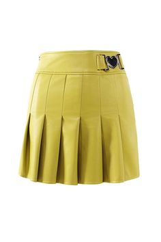 Lemonade Leather Skirt – JYOSEI Modeling Outfits, Gothic Skirt, Pu Skirt, Png Clothes, Yellow Pants, Wardrobe Style, Cute Skirts, Waist Length, Fashion Killa