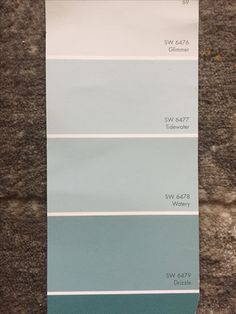 a pantone color swat list with blue and gray