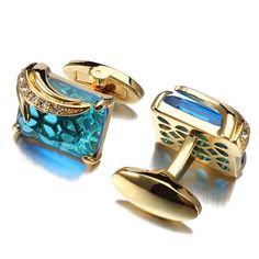 Luxurious blue crystal cufflinks in silver or gold plated versions. This is jewelry for an exceptional man with an elegant shirt. Rich decorations and unique chic. The cufflinks measure 19x14mm and weigh 16 grams in total. The cufflinks come with an elegant, minimalistic black packaging. Square Crystal, Cufflink Box, Shirt Cuff, Men Model, Cufflinks Men, Pure Gold, Cuff Links, Low Key, Blue Crystals