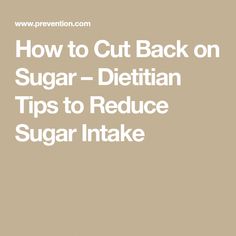 Nixing sugar from your diet can feel impossible, but one healthy swap a day can make cutting back on sugar a success. This guide from a dietitian helps you get started. Healthy Swaps, Simple Health