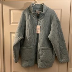 Teal, Aqua Blue Fall Quilted Jacket, X Large, New With Tags Never Worn Fall Coat, Fall Quilts, Quilted Jacket, Aqua Blue, Jackets For Women, Jackets & Coats, Blue, Women Shopping, Color