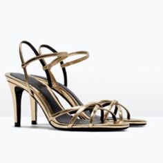 Zara Basic Collection Stilettos. Very Sexy, Can Be Wear Skirts, Pants And Dresses. Perfect For Special Occasions. Shoe Sandals, Stiletto Shoes, Zara Shoes, And Dresses, Zara Basic, Women's Shoes Sandals, Shoes Sandals, Zara, Women Shoes