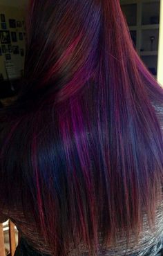 Pretty Purple Red Hair, Super Hair, Red And Purple, Trendy Hair Color, Red Hair Color, Love Hair