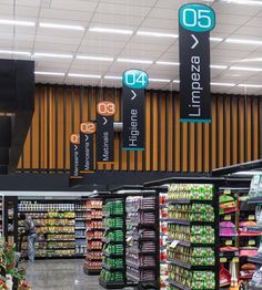 an empty grocery store filled with lots of food