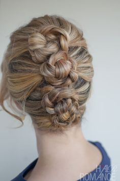 Three ponies, braid, then twist into bun and pin. Prom Hairstyles For Long Hair, Braided Ponytail, Hair Today, Ponies, Prom Hair