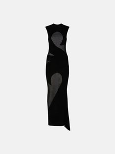 THE ATTICO Black long dress Black Sleeveless Sheer Maxi Dress, Sleeveless Black Sheer Maxi Dress, Black Sheer Sleeveless Maxi Dress, Formal Cocktail Dresses, Black Long Dress, Long Dress For Women, High Fashion Outfits, The Attico, Formal Cocktail Dress