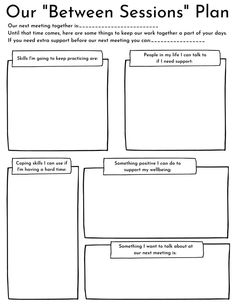 This care plan printable is completed at the end of therapeutic sessions to summarize therapy session and develop a plan of care and coping for between therapy sessions. Use in mental health or school guidance counselor setting with kids, tweens, teens, adolescents or even adult clients. Promote safety behaviors, coping skills development and enhancement of the counselor client relationship. This worksheet is part of a bundle with phrasing that can be used based on your clinical style. Safety Plan For Kids Mental Health, Safety Behaviors, Child Therapy Activities, Social Work Activities, School Guidance Counselor, Coping Skills Activities, Guidance Counselor, Mental Health Activities, Counseling Psychology