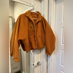 Nwt Free People Movement Hit The Slopes Fleece Jacket Russet Orange Size Xs Oversized Fit. Please Let Me Know If You Have Any Questions. Fall Fleece Track Jacket With Pockets, Sporty Cozy Fit Fleece Jacket For Fall, Sporty Fleece Jacket With Pockets For Fall, Sporty Sherpa Fleece Jacket For Fall, Cozy Outerwear With Pockets And Half-zip, Cozy Half-zip Outdoor Outerwear, Cold Weather Half-zip Fleece Jacket With Pockets, Cold Weather Half-zip Outerwear With Pockets, Winter Half-zip Outerwear With Pockets