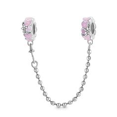 Check this out from gnoce! Hearts Safety Chain Sterling Silver Charms On Snake Chain, Sterling Silver Charms With Removable Snake Chain, Pink Sterling Silver Jewelry With Removable Charms, Pink Sterling Silver Charms With Snake Chain Shape, Silver Pendant Charm With Adjustable Chain, Pink Sterling Silver Snake Chain Jewelry, Silver Snake Chain Jewelry With Removable Charms, Popular Rings, Jewelry Tags