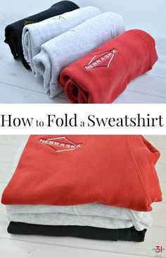 how to fold a sweatshirt