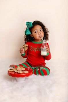 Sibling Christmas Pictures, Monogrammed Christmas Pajamas, Kind Photo