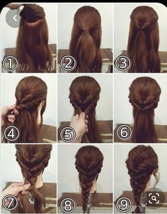 Celebrity Long Hair, Fishtail Braid Hairstyles, Hair Upstyles, Fishtail Braid, Pinterest Hair, Hair Tutorials Easy, Peinados Fáciles Para Cabello Corto, Christmas Hairstyles, Hair Up Styles