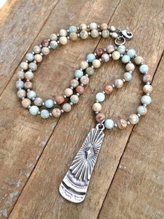 Long Stone Necklace, Stone Bohemian Jewelry, Silver Boho Necklace, Sil – Rustica Jewelry Silver Boho Necklace, Long Stone Necklace, Silver Jewelry Diy, Beaded Jewelry Necklaces, Necklace Stone, Natural Stones Necklace, Silver Jewelry Rings, Silver Jewelry Handmade, Necklace Boho