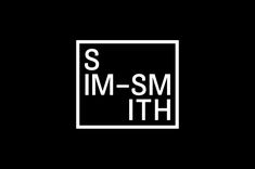 the logo for s m - sm 11th is shown in black and white on a dark background