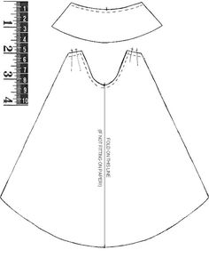 the front and back view of a women's dress, with measurements for it