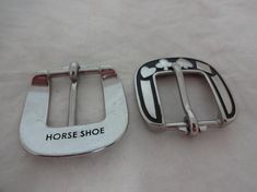 A new pair of buckles from Horse Shoe Brand Hardware, designed by Jeremiah Watt. Stainless steel heel bar buckles in the Card Suit pattern.The sizes reflect the width of material that the buckle will fit on to (the length measured from inner edge to inner edge).  For example, the 1" buckle will fit a 1" wide piece of material.We sell this buckle as singles in the larger sizes.  This is the link to our other listing:https://www.etsy.com/listing/249535978/new-jeremiah-watt-heel-bar-buckle-card Buckle Card, Western Horse Tack, Spur Straps, Horse Ornaments, Suit Pattern, Belt Purse, Horse Shoe, Western Horse, Horse Tack